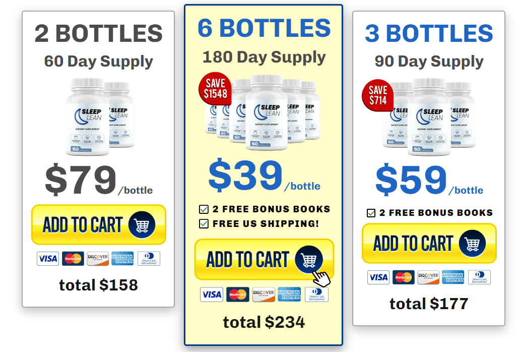 Sleep Lean Pricing